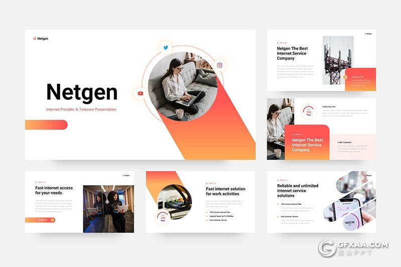 30页互联网行业团队介绍商业计划年计划总结汇报通用国外PPT模板 - 顶尖PPT