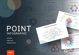 36页多色彩精美大气商务数据展示图形图表PPT模板 - 顶尖PPT