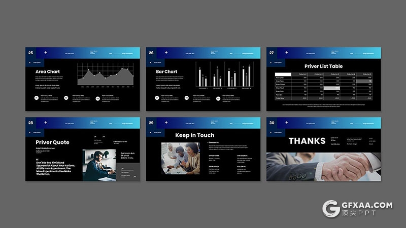 30页业务介绍合作团队展示商业计划商务通用国外PPT模板 - 顶尖PPT