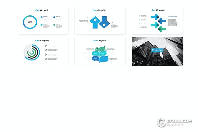 30页企业介绍业务合作商业计划多用途国外PPT模板5种配色 - 顶尖PPT