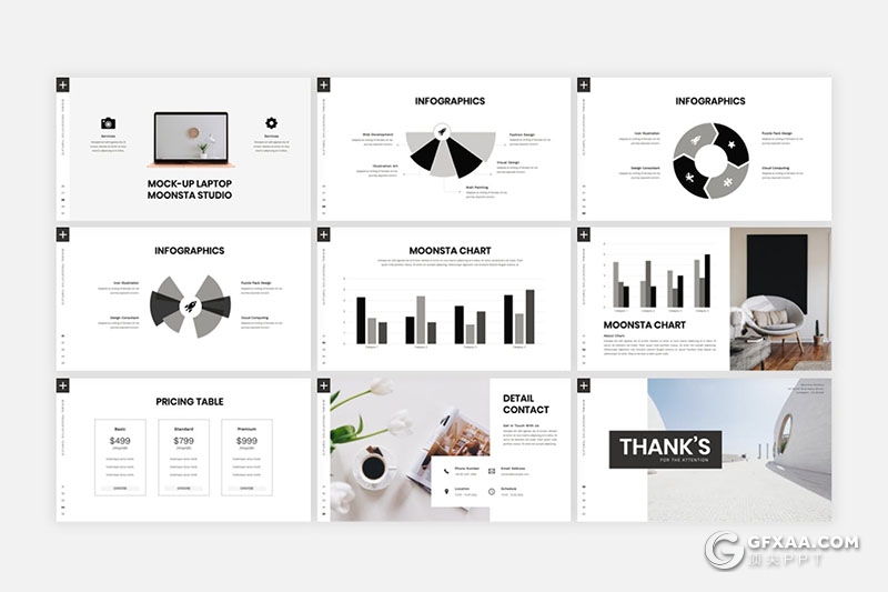 36页绿色植物图片展示绿植种植健康生活数据分析国外PPT模板 - 顶尖PPT