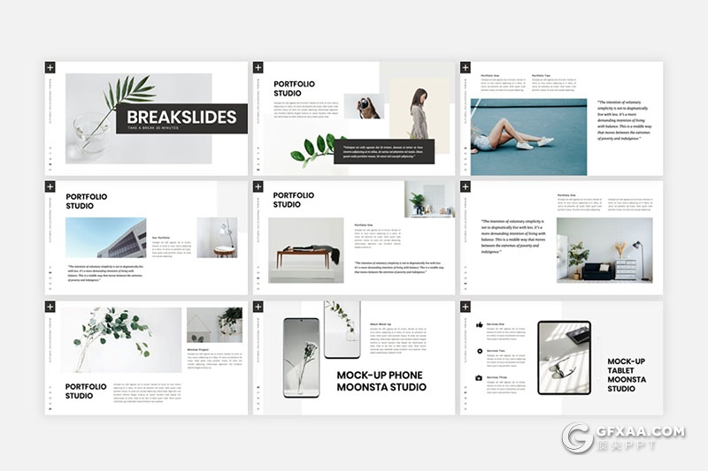 36页绿色植物图片展示绿植种植健康生活数据分析国外PPT模板 - 顶尖PPT