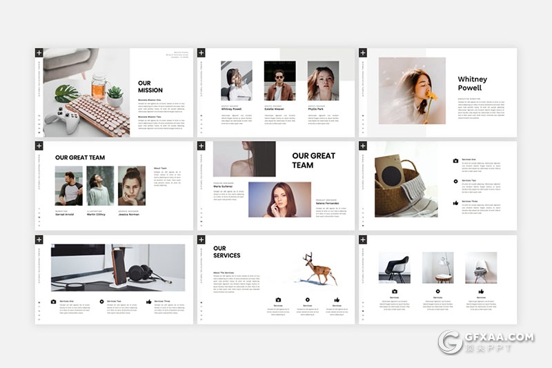 36页绿色植物图片展示绿植种植健康生活数据分析国外PPT模板 - 顶尖PPT