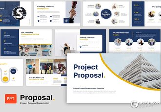 27页简约大气业务演示公司项目提案商业计划商务通用国外PPT模板 - 顶尖PPT