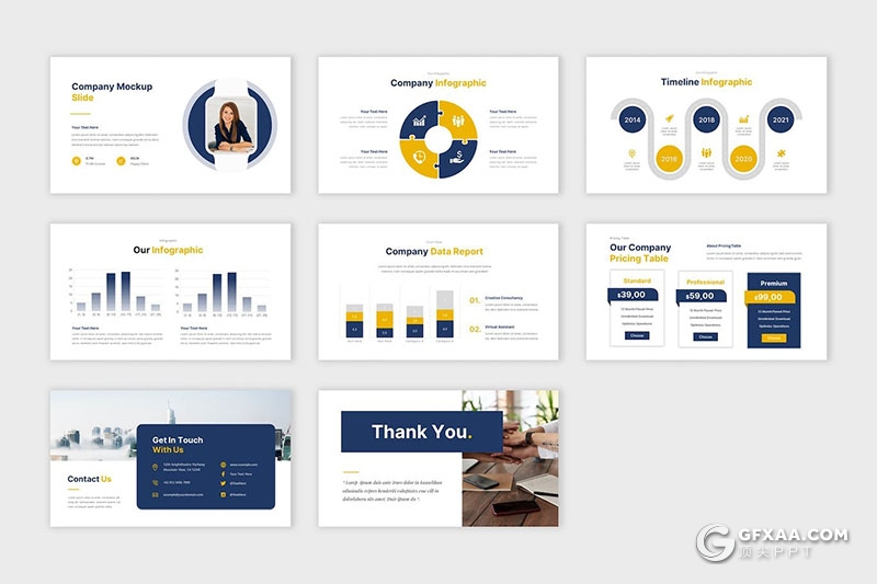 27页简约大气业务演示公司项目提案商业计划商务通用国外PPT模板 - 顶尖PPT