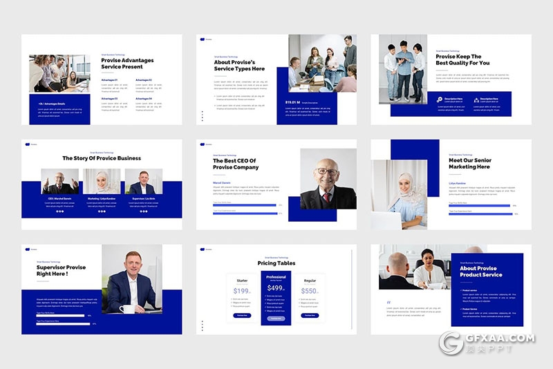 30页业务技术讨论商业计划商务多用途国外PPT模板 - 顶尖PPT