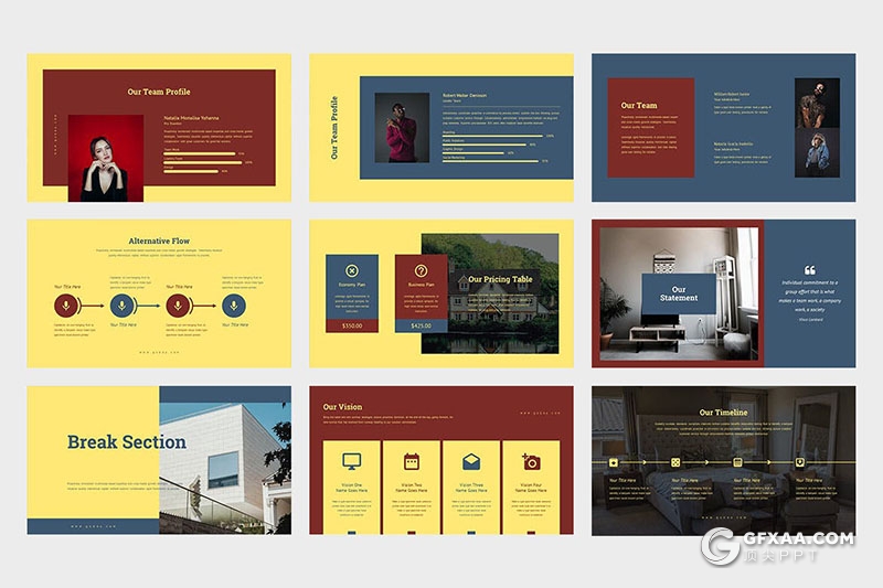 42页房地产房地产项目介绍数据分析室内效果展示PPT模板 - 顶尖PPT