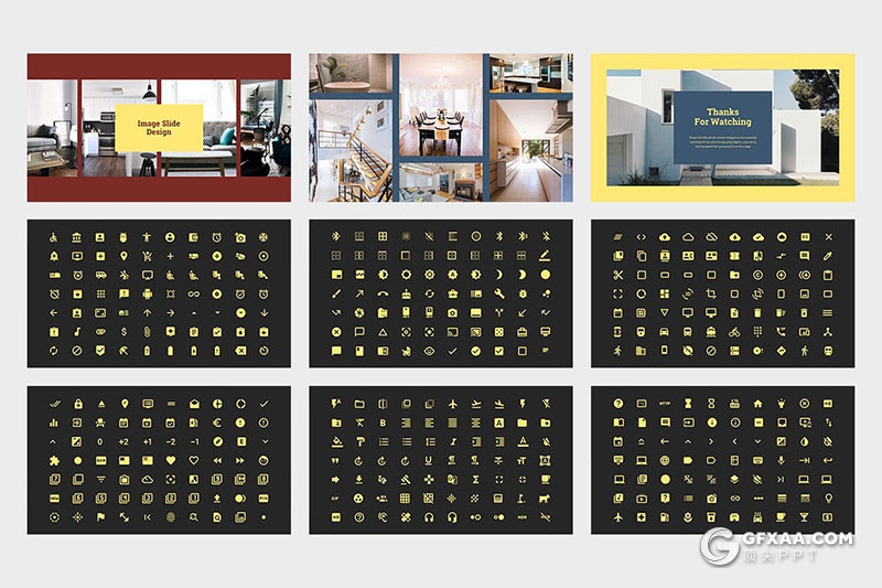 42页房地产房地产项目介绍数据分析室内效果展示PPT模板 - 顶尖PPT