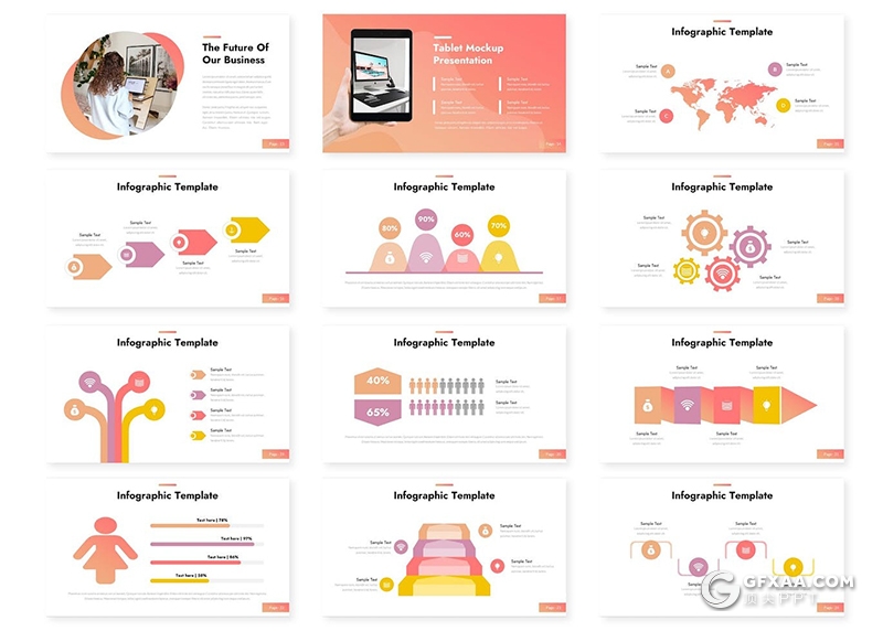 30页企业简介商业计划年计划总结多用途国外PPT模板 - 顶尖PPT