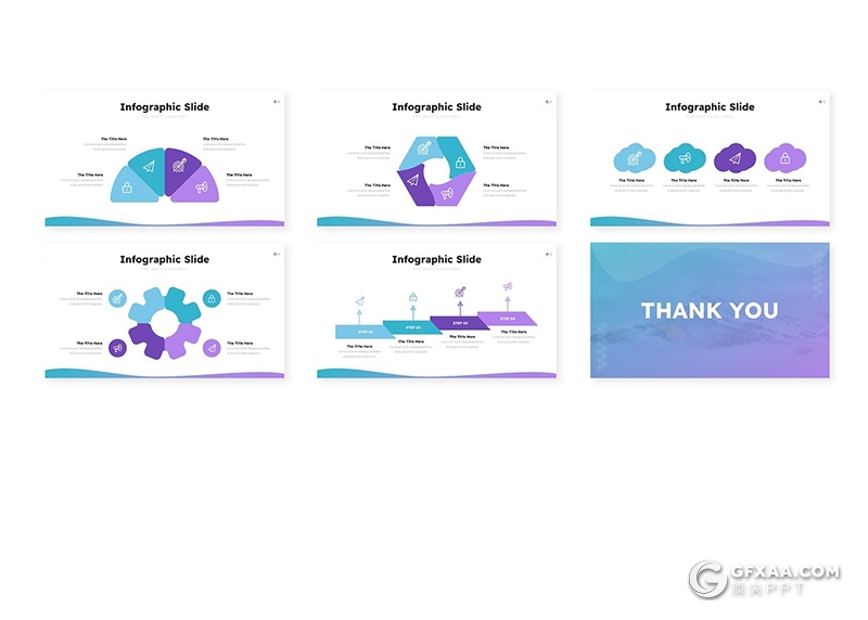 30页大气简约商业计划企业合作多用途国外PPT模板5种配色 - 顶尖PPT