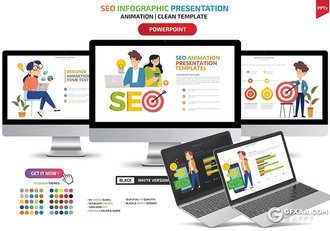 44页多色彩商务卡通人物商务金融财务分析行业图形图表PPT模板 - 顶尖PPT