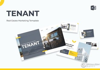 30页简约大气房地产展示营销团队介绍通用国外PPT模板 - 顶尖PPT