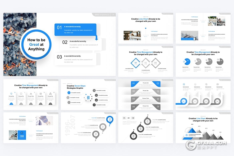 数据分析图形图表商务信息图表PPT模板 - 顶尖PPT