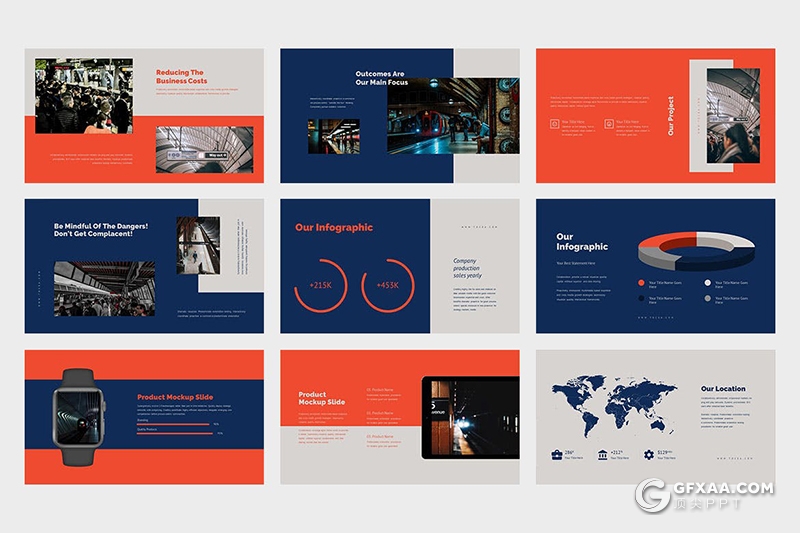 42页精美大气动车火车站点项目开发展示多用途PPT模板 - 顶尖PPT