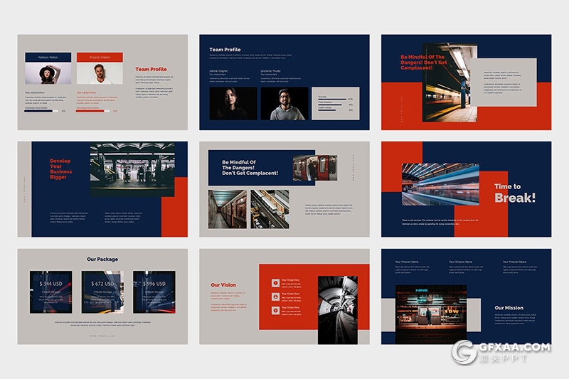 42页精美大气动车火车站点项目开发展示多用途PPT模板 - 顶尖PPT