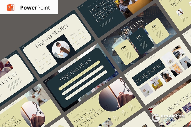 30页简约精美业务建议书商业计划商务通用国外PPT模板 - 顶尖PPT