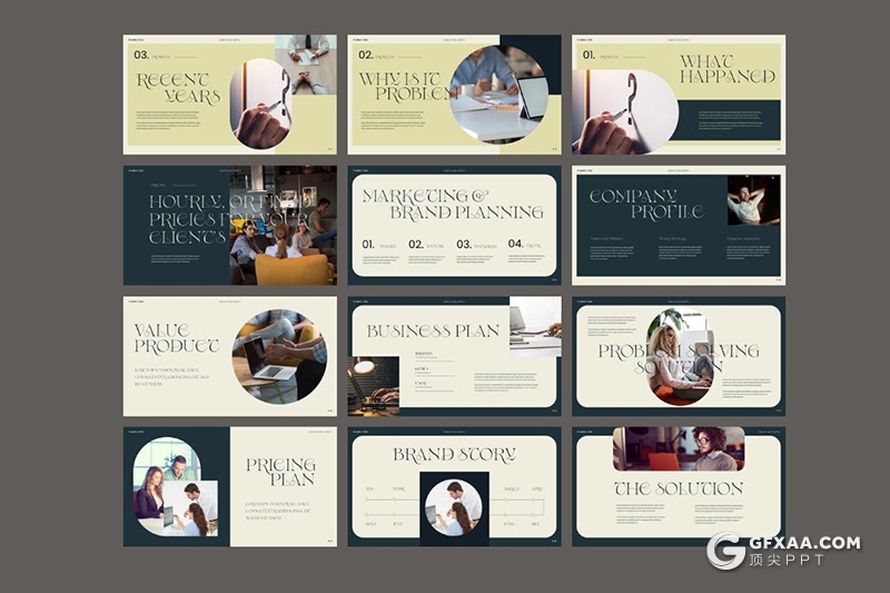 30页简约精美业务建议书商业计划商务通用国外PPT模板 - 顶尖PPT