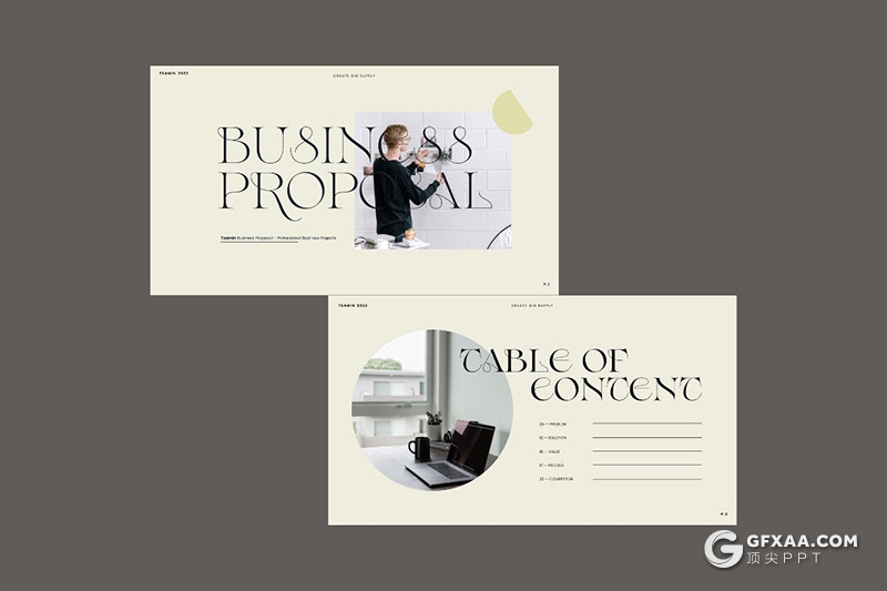 30页简约精美业务建议书商业计划商务通用国外PPT模板 - 顶尖PPT