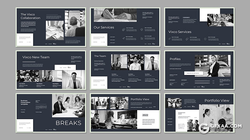 30页简约大气业务合作商业计划年计划总结多用途国外PPT模板 - 顶尖PPT