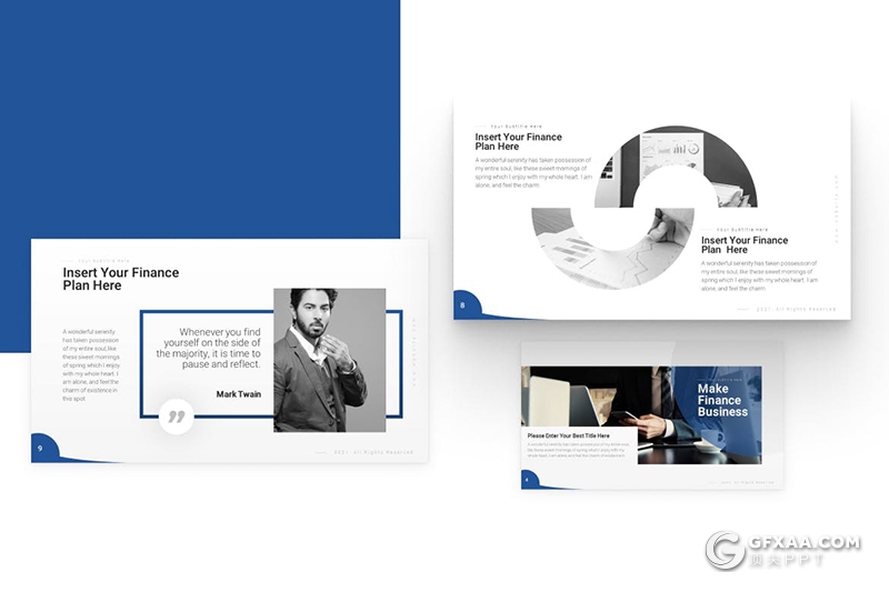 20页财务数据分析商业计划多用途国外PPT模板 - 顶尖PPT