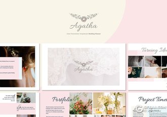 35页婚礼策划主题演讲国外PPT模板 - 顶尖PPT