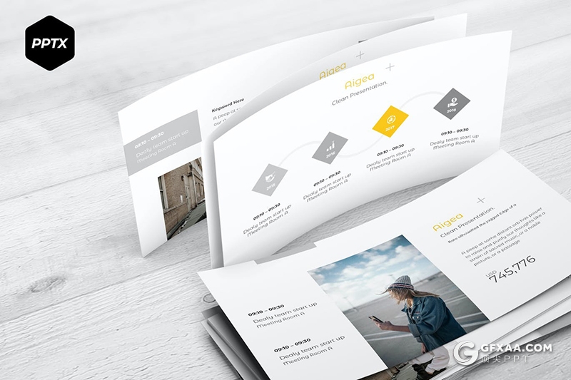 30页服装行业交流会服装活动策划展示通用国外PPT模板5种配色 - 顶尖PPT