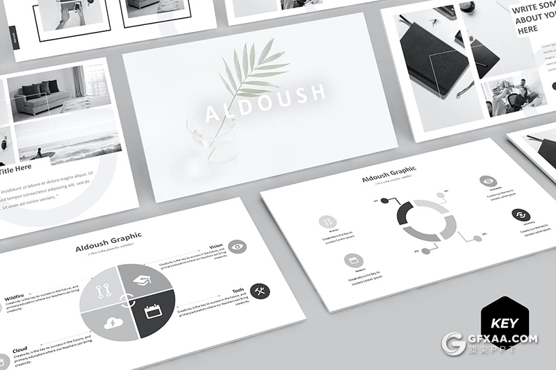 30页家居产品设计展示团队介绍国外KeyNote模板5种配色 - 顶尖PPT