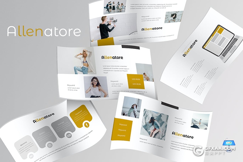 30页产品摄影展示产品活动策划营销多用途国外KeyNote模板5种配色 - 顶尖PPT