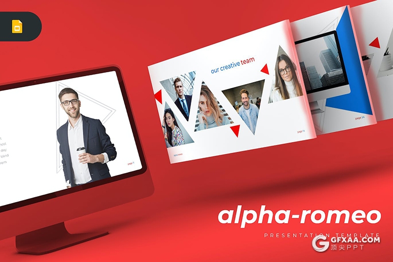 30页创意企业简介团队介绍商业计划商务通用国外GoogleSlides模板5种配色 - 顶尖PPT