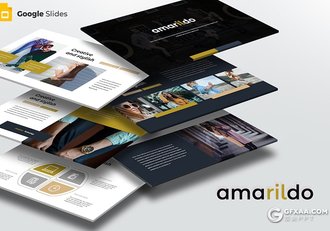 30页大气精美活动策划营销展示多用途国外GoogleSlides模板5种配色 - 顶尖PPT