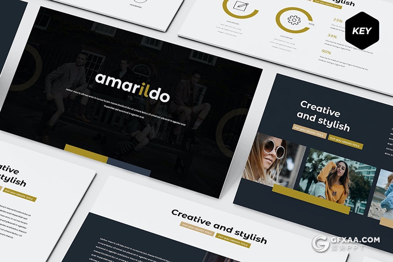 30页大气精美活动策划营销展示多用途国外KeyNote模板5种配色 - 顶尖PPT