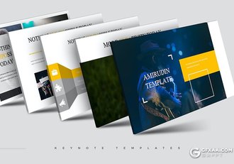 31页音乐演唱会活动策划营销人员介绍国外KeyNote模板5种配色 - 顶尖PPT