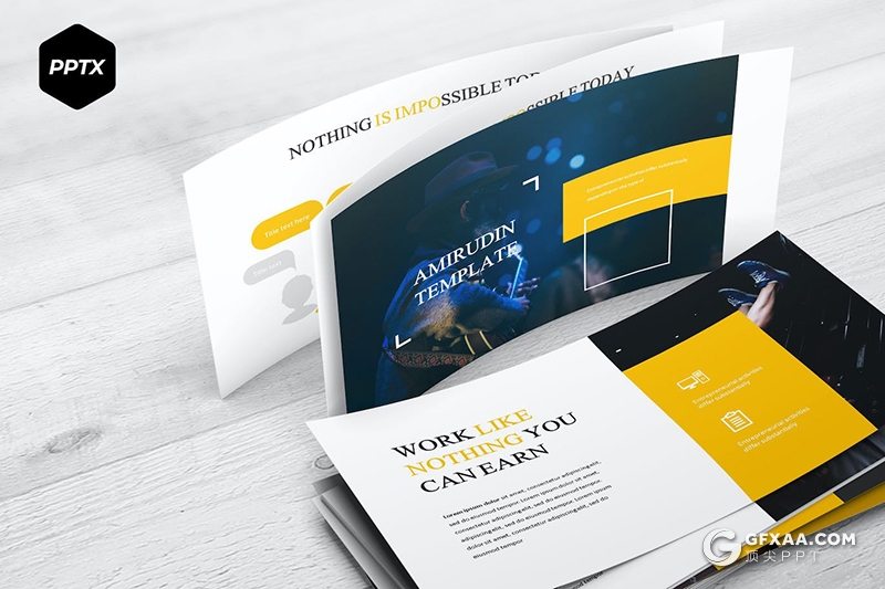 31页音乐演唱会活动策划营销人员介绍国外PPT模板5种配色 - 顶尖PPT