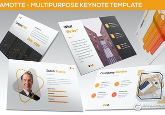 企业介绍商业计划数据分析多用途国外Keynote模板6种配色2款尺寸 - 顶尖PPT