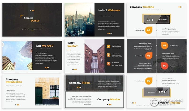 企业介绍商业计划数据分析多用途国外Keynote模板6种配色2款尺寸 - 顶尖PPT