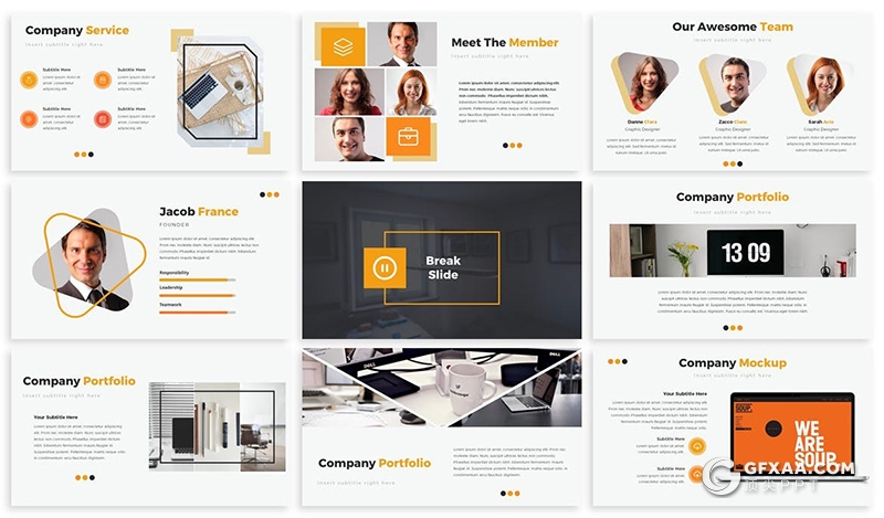 企业介绍商业计划数据分析多用途国外Keynote模板6种配色2款尺寸 - 顶尖PPT