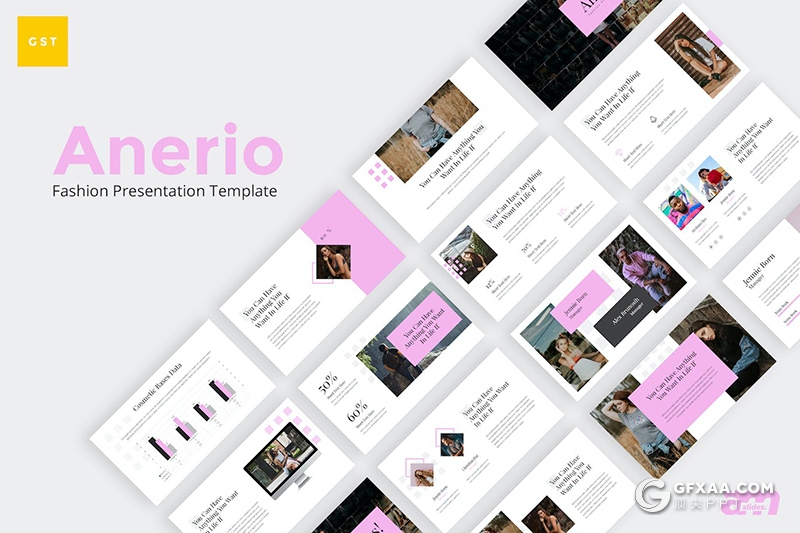 35页美丽时尚服装摄影展示活动策划营销国外GoogleSlides模板 - 顶尖PPT