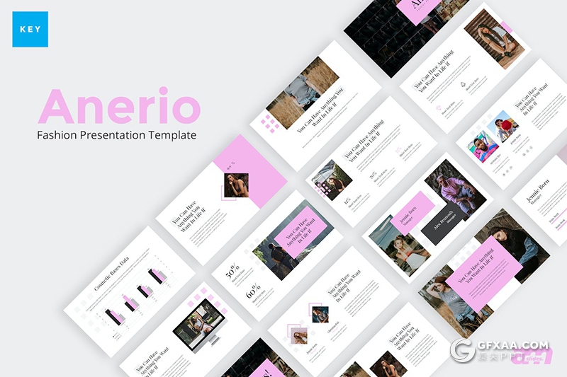 35页美丽时尚服装摄影展示活动策划营销国外KeyNote模板 - 顶尖PPT
