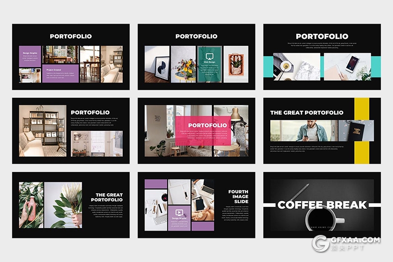 62页创意大气企业简介商业计划年计划总结多用途国外PPT模板 - 顶尖PPT