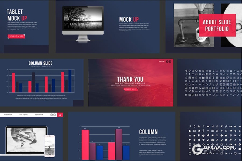 摩托车租赁户外摩托车比赛运动户外冒险项目介绍展示国外Keynote模板 - 顶尖PPT