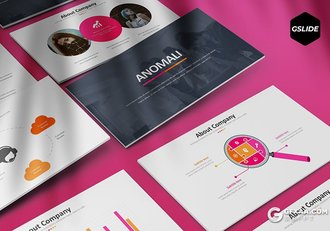 30页简约商业计划年度报告团队介绍多用途国外GoogleSlides模板5种配色 - 顶尖PPT