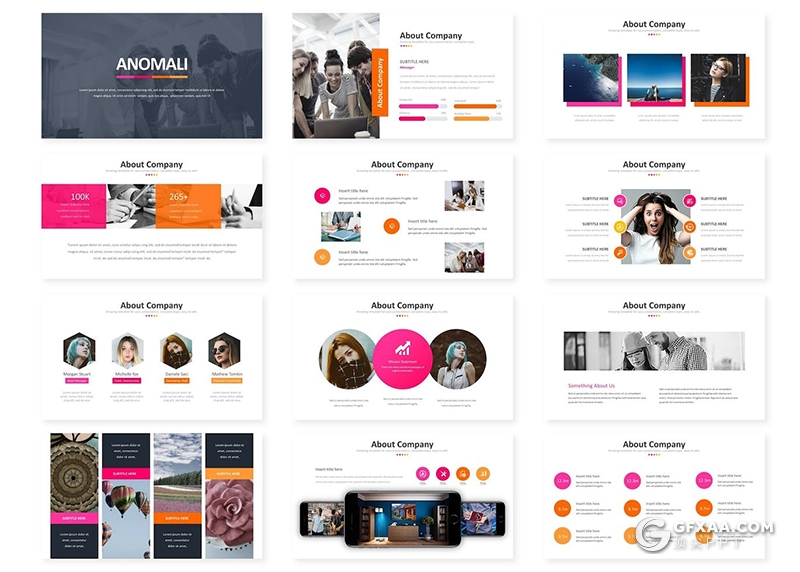 30页简约商业计划年度报告团队介绍多用途国外KeyNote模板5种配色 - 顶尖PPT