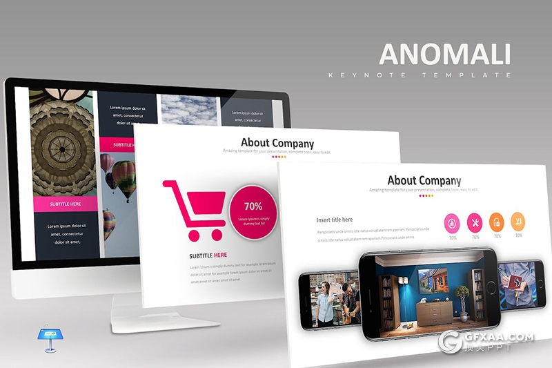 30页简约商业计划年度报告团队介绍多用途国外KeyNote模板5种配色 - 顶尖PPT