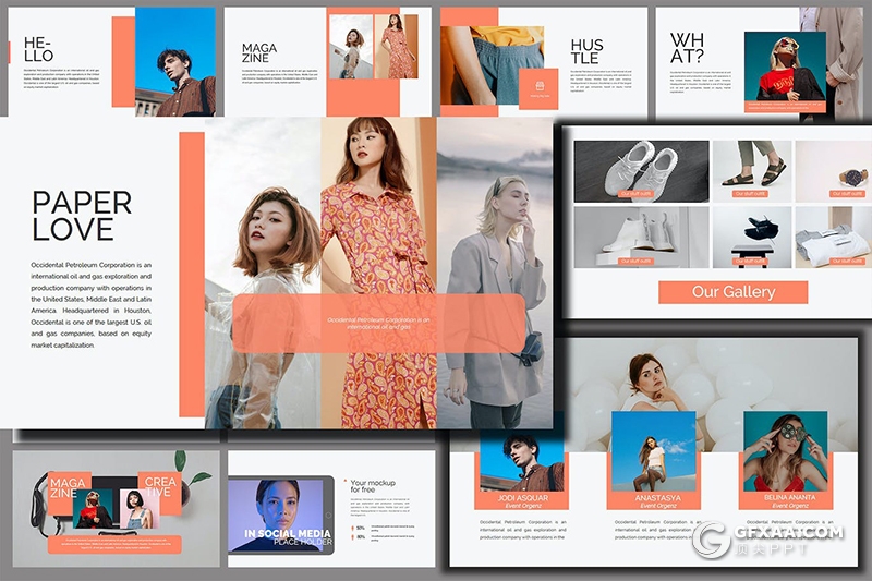 35页奢侈品服装鞋子展示活动策划营销国外KeyNote模板 - 顶尖PPT