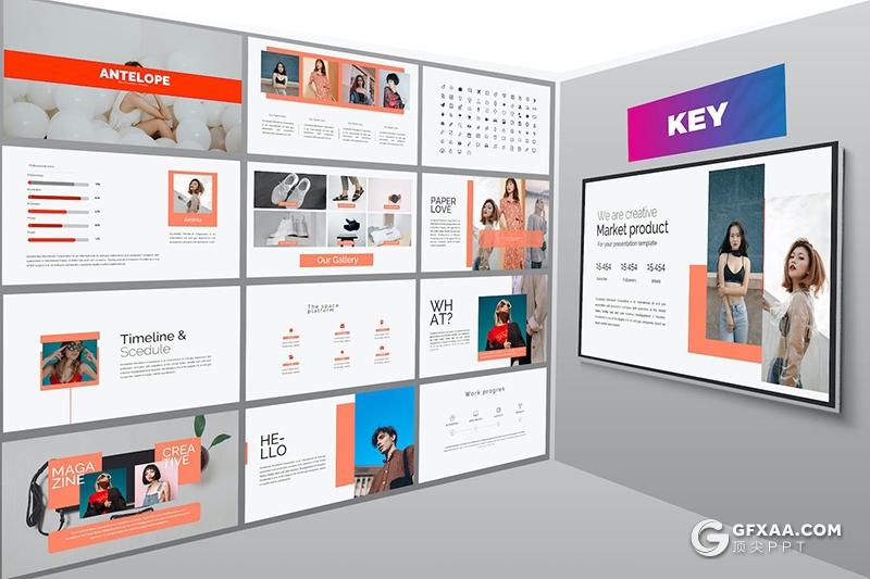 35页奢侈品服装鞋子展示活动策划营销国外KeyNote模板 - 顶尖PPT