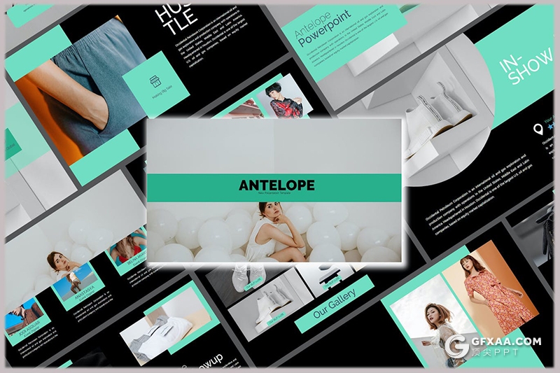 35页摄影图片展示服装产品策划营销通用国外PPT模板 - 顶尖PPT