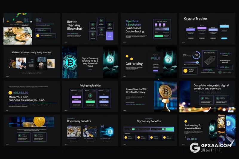 45页高端大气财务数据分析商业计划多用途国外PPT模板 - 顶尖PPT
