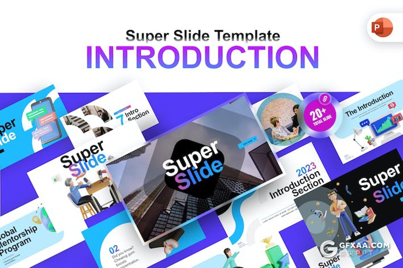 21页卡通商务人物风格商业计划通用国外PPT模板 - 顶尖PPT