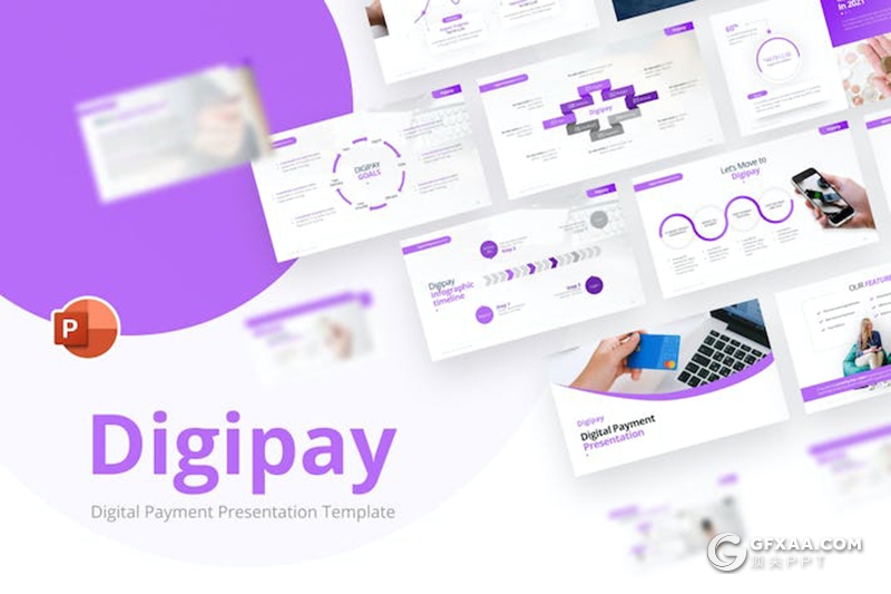 20页紫色商业计划年计划总结数据分析多用途国外PPT模板 - 顶尖PPT