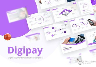 20页紫色商业计划年计划总结数据分析多用途国外PPT模板 - 顶尖PPT